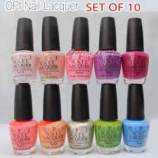lot 10 x opi nail lacquer collection