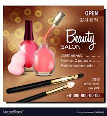 beauty salon for stylish makeup banner