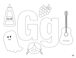 letter g coloring pages 15 free pages