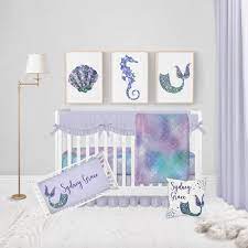 Girl Crib Bedding Mermaid Nursery