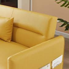 jasmoder modern yellow faux leather