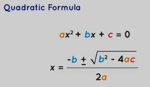Quadratic Equation Formula Definition
