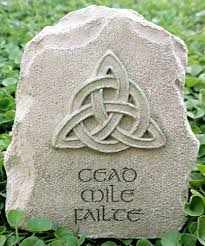 Irish Garden Stone Cead Mile Failte