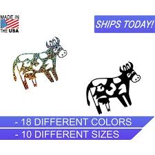 happy cow decal vinyl dairy decal