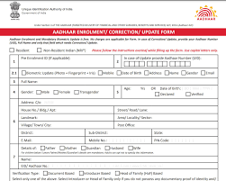 update mobile number in aadhaar card