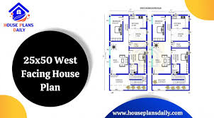 25x50 West Facing House Plan House