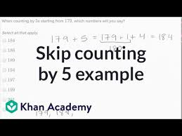 Skip Counting By 5s Video Skip Counting Khan Academy