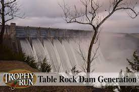 table rock dam generation schedule
