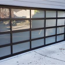 Aluminum Frosted Glass Garage Door From