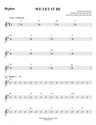 We Let It Be Band Chart Pdf
