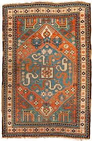 antique caucasian cloudband kazak rug