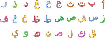arabic letters vector art icons and