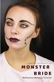 monster bride halloween makeup tutorial