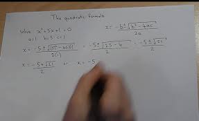 Quadratic Formula Maths With Graham