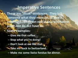Imperative sentence definition, imperative sentence 100 examples. Imperative Sentences Definition Examples Eslbuzz Learning English