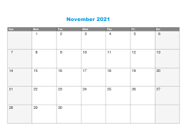 • the monthly calendar 2021 with 12 months on 12 pages (one month per page, us letter paper format), available in ms word doc, docx, pdf and jpg file formats. Free Printable November 2021 Calendar Blank Template In Pdf Word Calendar Dream