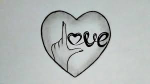 cute with love drawing easy