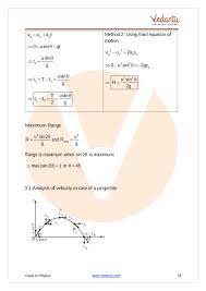 Motion In A Plane Class 11 Notes Cbse