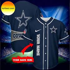 Custom Name Dallas Cowboys Nike Blue