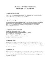 intercession of the angels and saints
