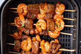 steak and shrimp kabobs in air fryer recipe