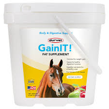 durvet gain it equine fat supplement 8 lbs