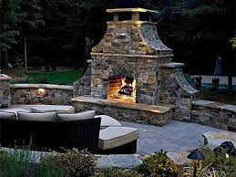 Outdoor Fireplace Fire Pit Design