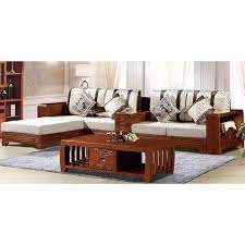 l 5 seater wooden sofa set for home