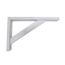 White Wooden Decorative Shelf Bracket