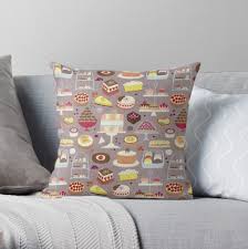 Patisserie Cakes And Good Things Throw Pillow