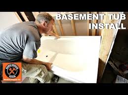 Install A Bathtub In Basement Bathrooms