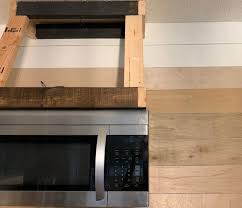 diy faux vent hood with microwave