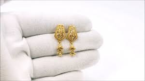 22k yellow gold earrings drop dangler