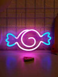 1pc Candy Led Neon Light Sign Usb