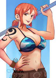 I painted Nami in her Skypiea outfit. : r/OnePiece