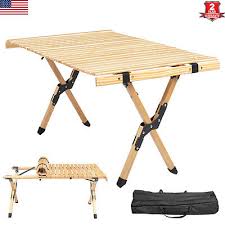 Portable Outdoor Wood Foldable Table