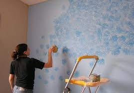 Sponge Paint Design Wall Paint