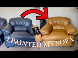 Painting My Leather Sofa Diy Leather