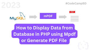 how to display data in pdf file from