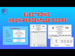 electronic mean percene score