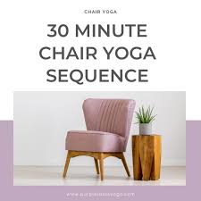 30 minute chair yoga sequence purple