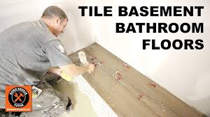 We offer a variety of basement finishing services in st. How To Tile A Small Bathroom Floor Basement Bathroom Tips Youtube