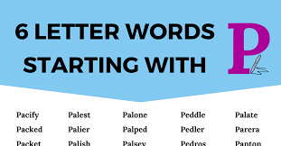 6 letter words starting with p 7esl