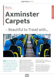 axminster carpets railway news