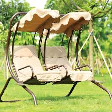 china 2 seats garden swing chair with