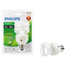 Philips 405852 Energy Saver Compact Fluorescent Dusk To Dawn 14 Watt Twister Light Bulb Light Bulb Energy Saver Philips Light Bulbs