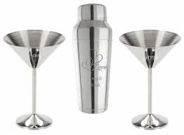 Stainless Steel Cocktail Shaker With 2