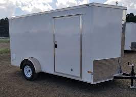6 by 12 tandem axle enclosed trailers