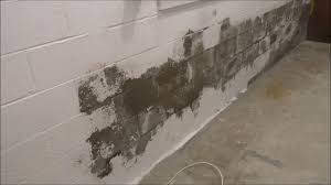 Be careful when insulating so it doesn't cause cracking and structural failure. Trying To Remove The Moisture Out Of The Cinder Block Wall Youtube