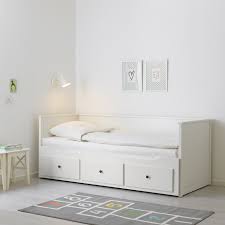 0:41ikea hemnes bedside/ 2 drawers chest : Hemnes White Day Bed With 3 Drawers 80x200 Cm Ikea